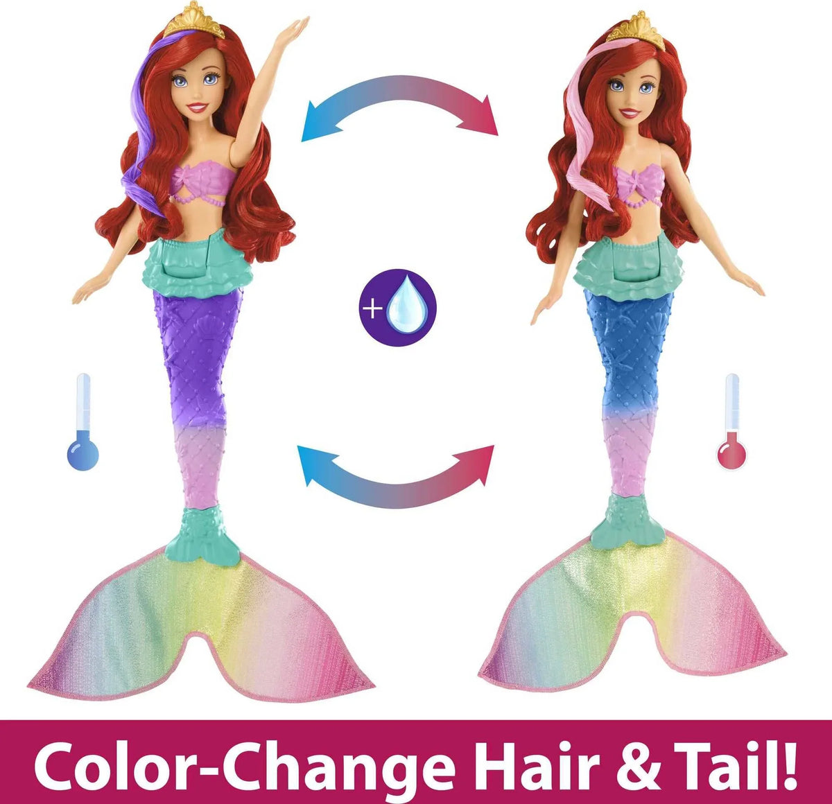 Princess Swimming Toys, Doll Mermaid Ariel Disney
