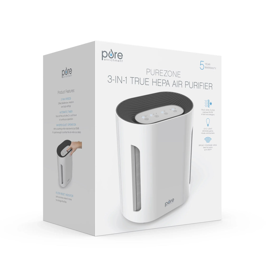 Pure True Air Enrichment HEPA Zone Purifier 3-in-1