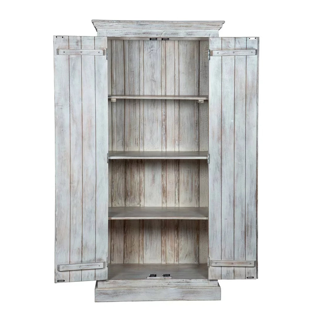 Carved White Wardrobe Maadze Shabby Chic