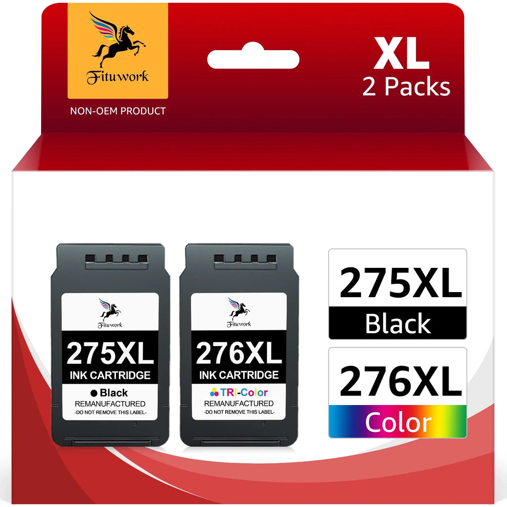 TR4720 and 2 Color, Ink TR4700 Replacement and PIXMA 275XL TS3522 275 for 276 Ink Cartridges Canon for Printers(Black TS3500 TS3520 Pack)