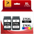 TR4720 and 2 Color, Ink TR4700 Replacement and PIXMA 275XL TS3522 275 for 276 Ink Cartridges Canon for Printers(Black TS3500 TS3520 Pack)