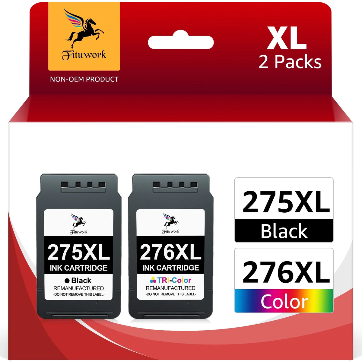 TR4720 and 2 Color, Ink TR4700 Replacement and PIXMA 275XL TS3522 275 for 276 Ink Cartridges Canon for Printers(Black TS3500 TS3520 Pack)