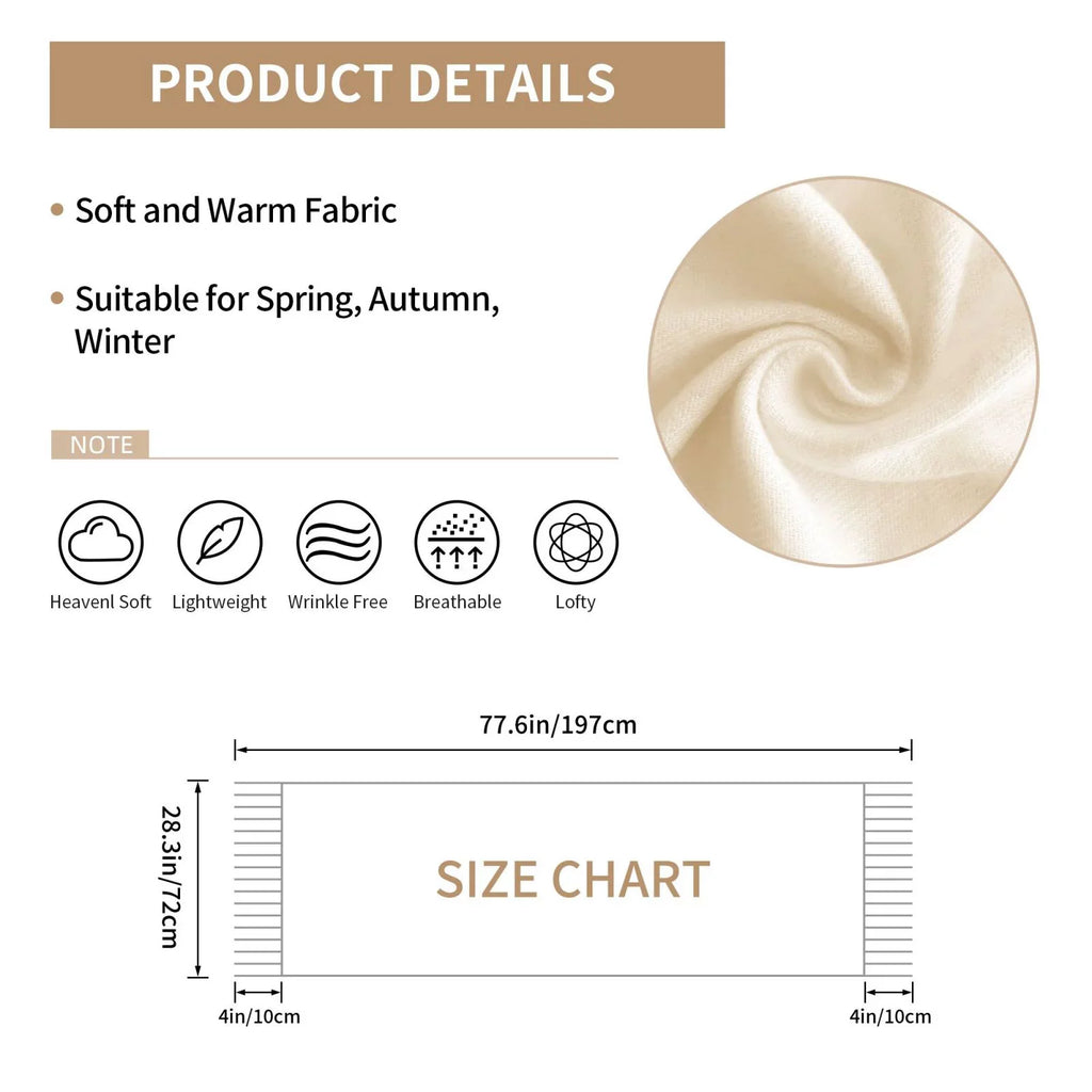 Mardi Large Print Wrap For Soft Gifts- Elegant Scarves Art Bingfone Winter Warm Women Gras Feel Cashmere Scarf Shawl