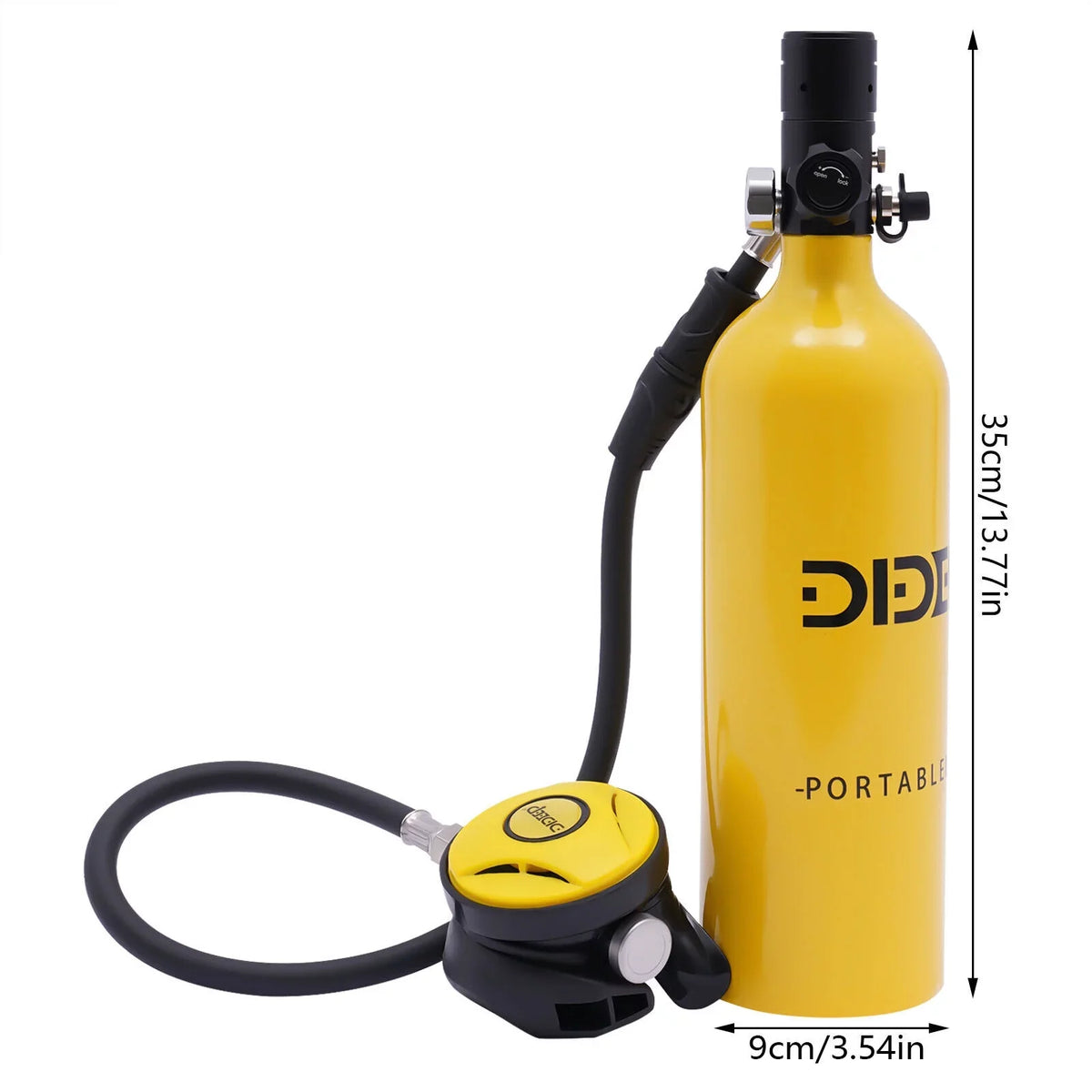 32.8ft Reusable Kit 1L Mini Scuba Portable Scuba Deepest Tank Underwater Gear Diving