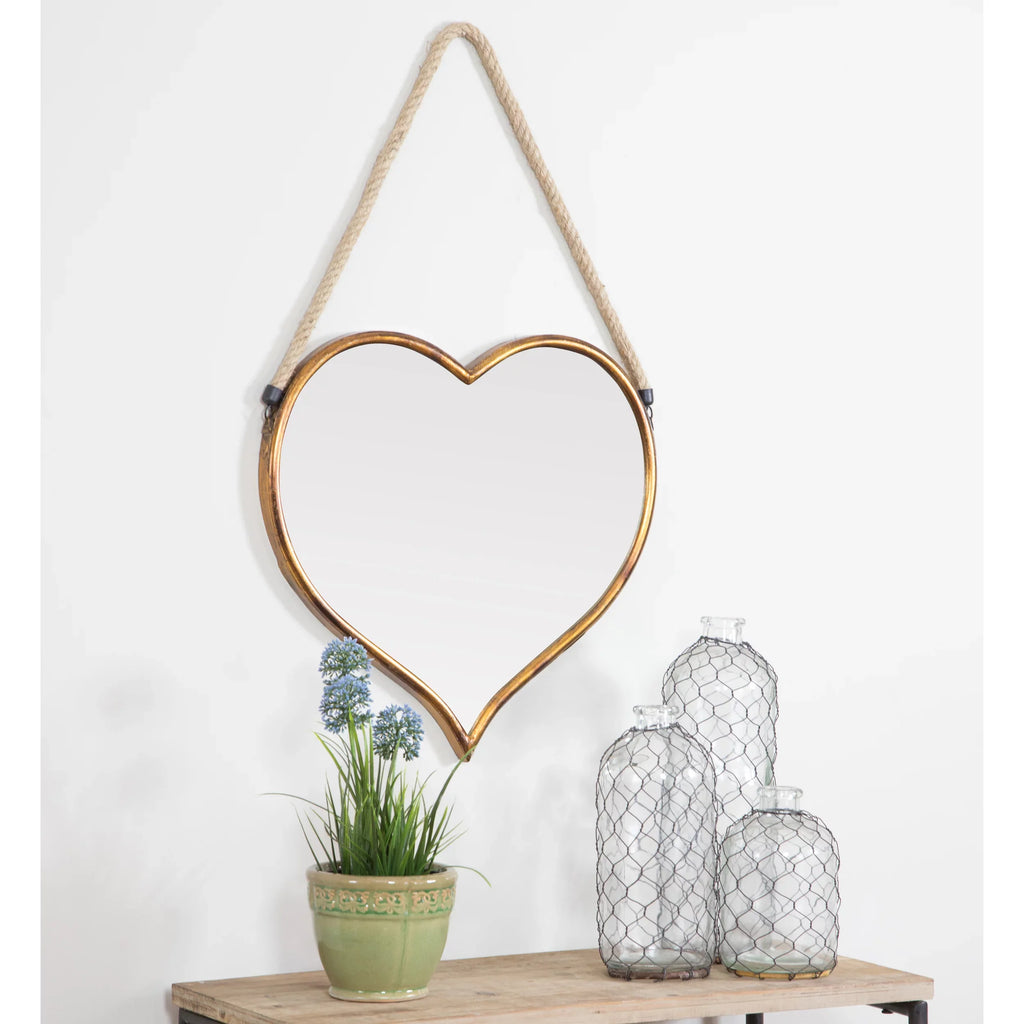 by Mirror Wall Kiera Gold Aspire Heart 28" 18" x