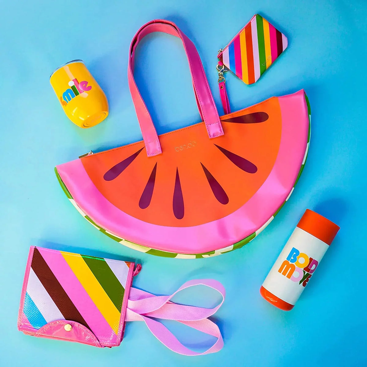 Soft Cooler, Bag, ban.do Cooler Days, Straps, Sided or Cute Beach Picnics Insulated Chill 2.0 Cooler for with Shoulder Watermelon Super Portable Bag