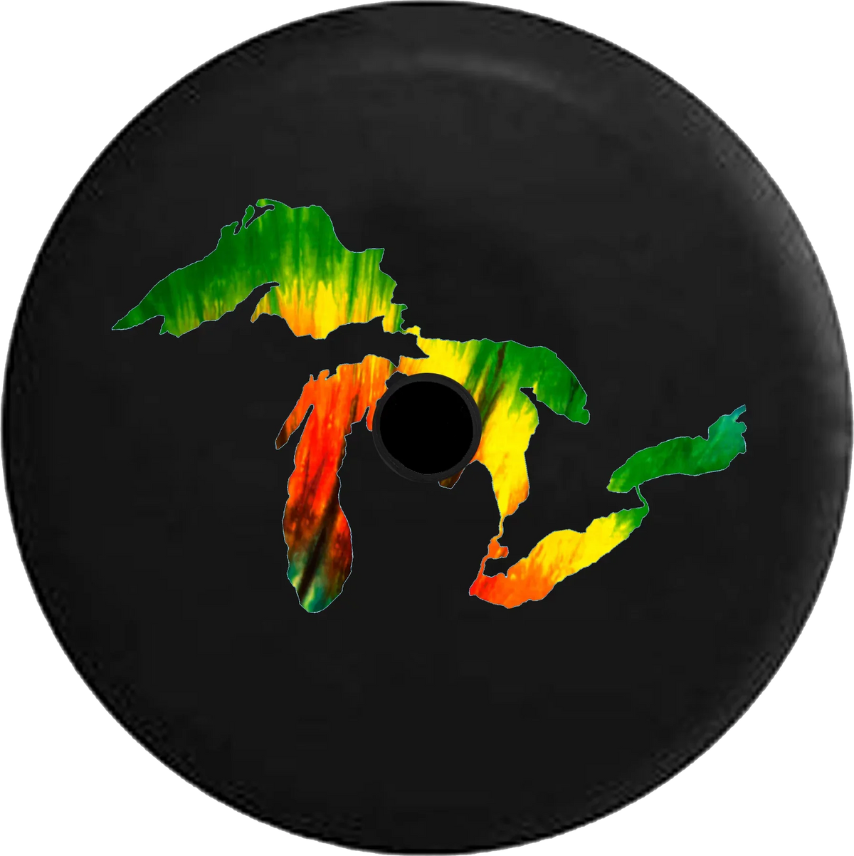 2018 Michigan Tie Spare Cover 33 Jeep for Inch Dye Tire Backup 2019 Great Camera JL Mitten RV Lakes Tiedye Wrangler