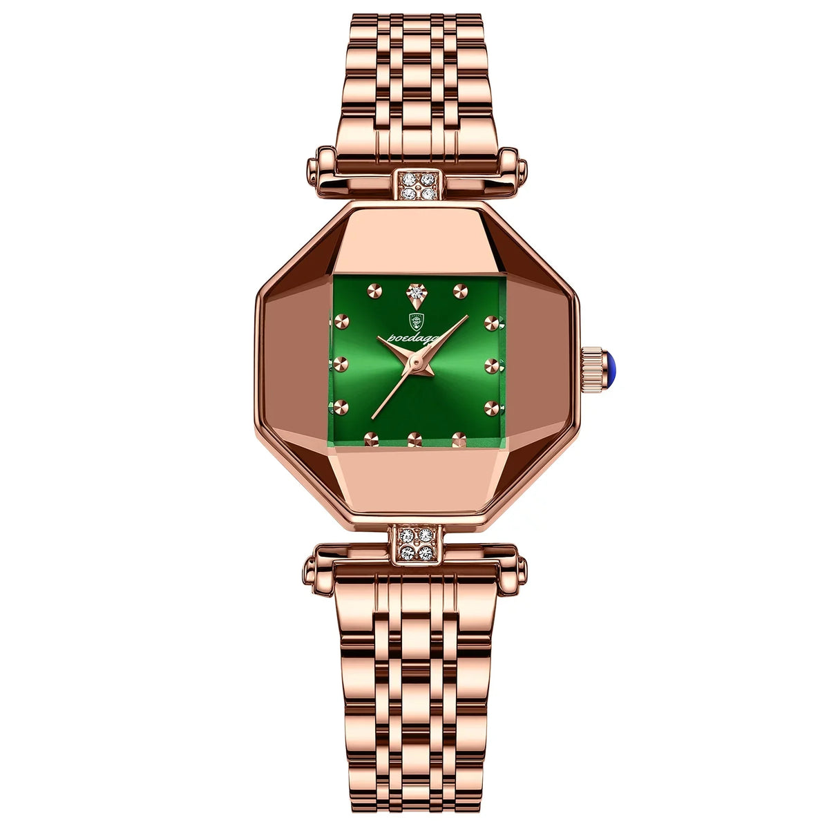 Luxury Top Rose Watches Gift Stainless Waterproof POEDAGAR Stain Ladies Wristwatch Brand Quartz Fashion Watch Women Steel Gold