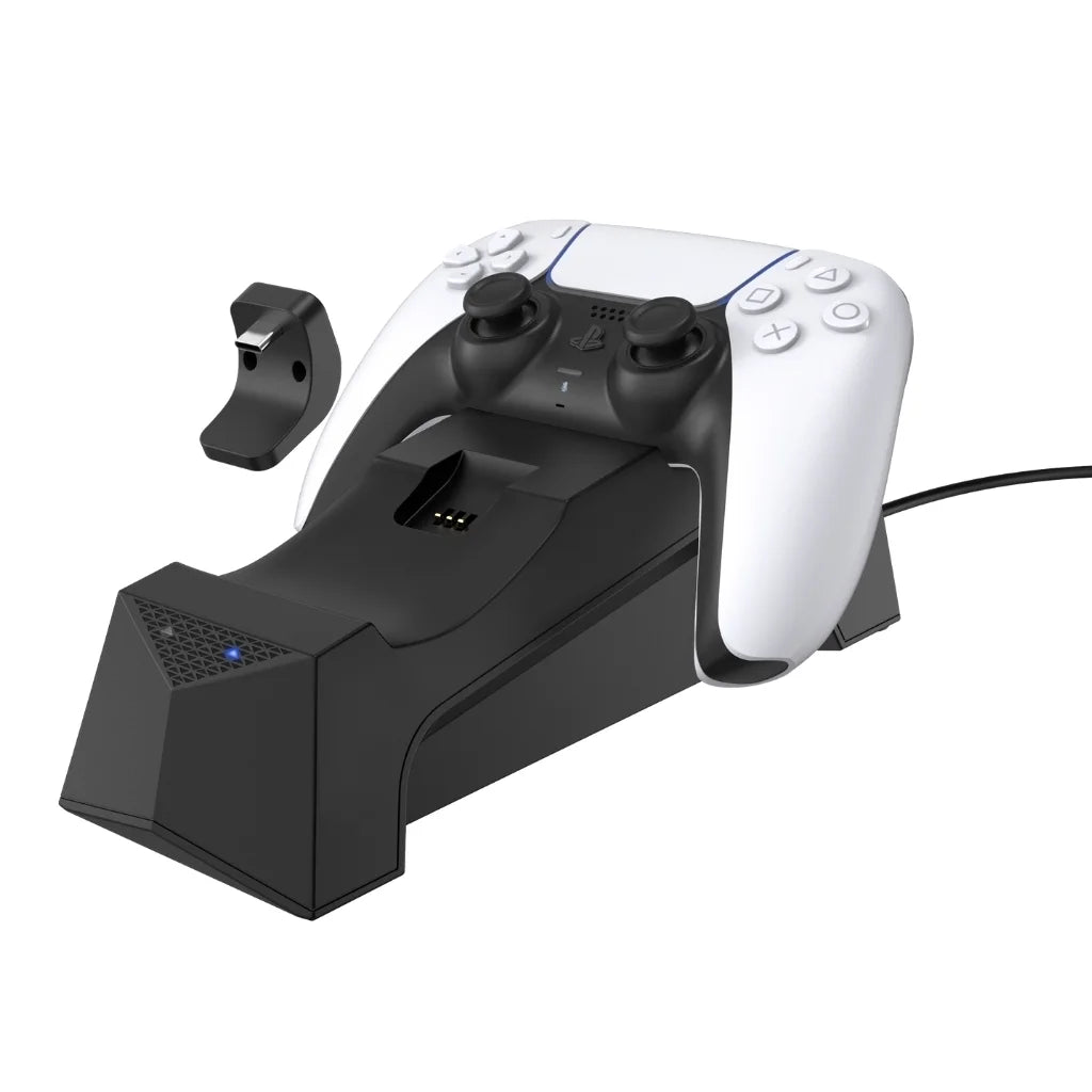Sony Blue Bundle Playstation Version (Sony - Station Disc Extra with 5 PS5 Controller and Disc) Starlight Dual Charging