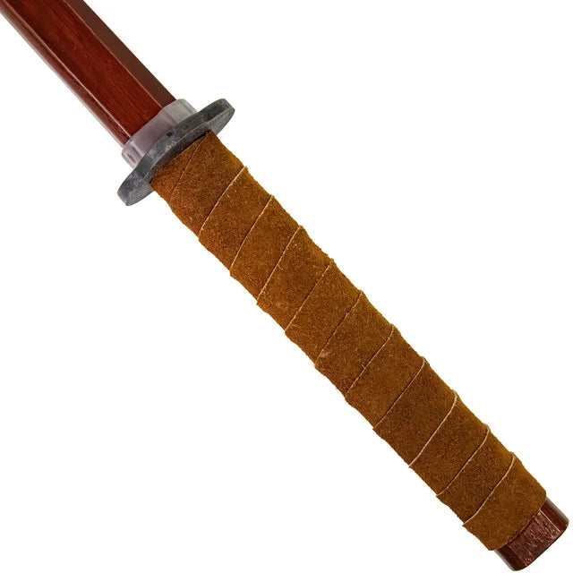 Sparring Training Functional Armory Sword Replicas Leather Practice Sheesham Playful Handle Genuine Katana Brown Wooden