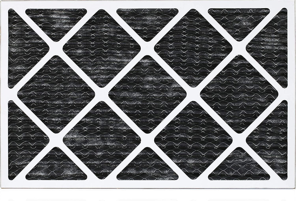 Filterbuy Eliminator MERV 8 Activated with 10x24x1 AC Odor HVAC Air Pleated Filters (12-Pack) Furnace Carbon