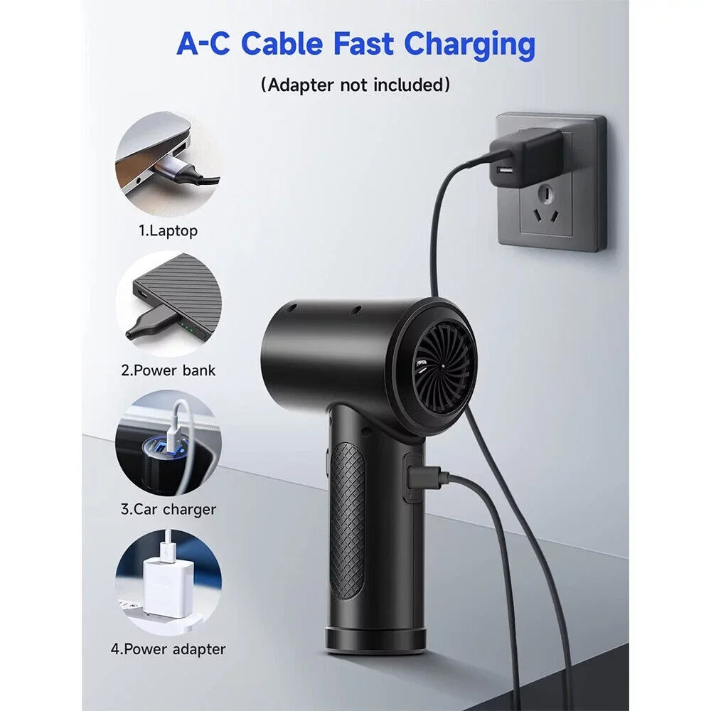 Computer Cleaner Portable Electric Air Car Air For Cordless Keyboard 51000RPM