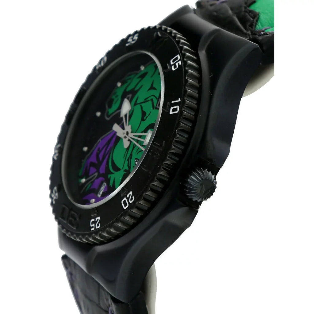 Watch Steel MV3H08 Marvel Hulk Men's Technomarine Leather Quartz PVD Plated