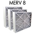 Pleated - | 11.375x23.375x3.625 8 Filter Actual Air MERV Size 12x24x4 3PK