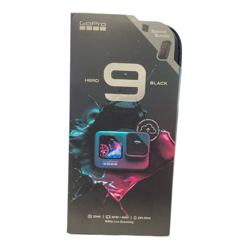 Case Carrying CHDRB-902-RW 23.6MP with Action Battery Bundle HERO9 (Refurbished) GoPro Black Remote, and Spare Restored Camera