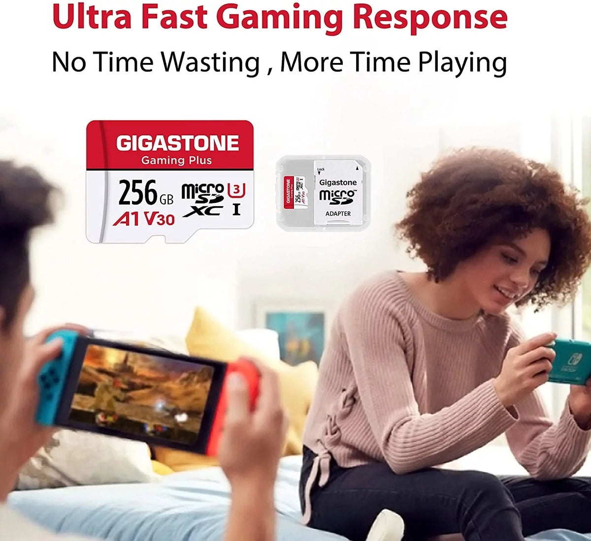 Nintendo-Switch, GoPro, Wyze, SD [Giga] Cam, 256GB , ro roSDXC Dash Plus, Gaming Memory for
