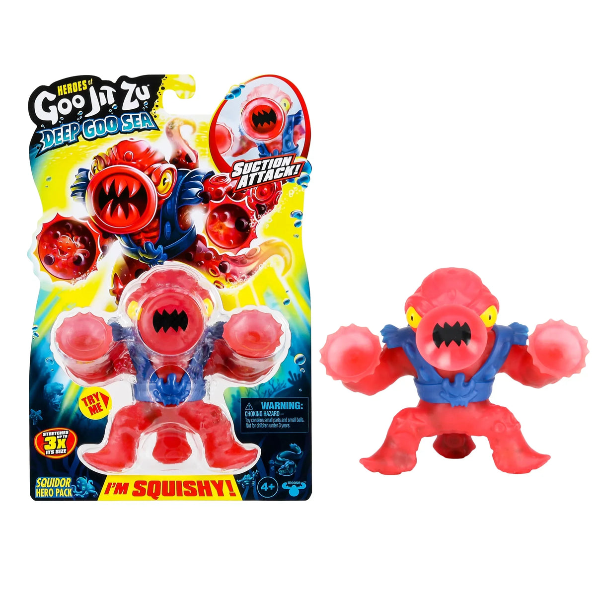 Hero, Ages Heroes Goo Jit Zu Goo of Sea Squidor 4+ Deep