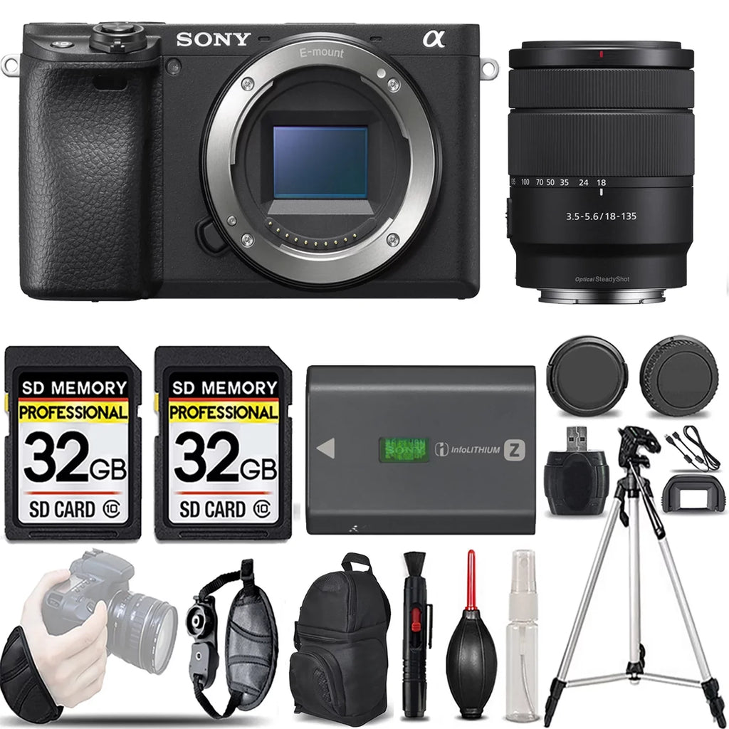 KIT a6400 Camera Sony f/3.5-5.6 -LOADED Mirrorless +18-135mm Lens OSS