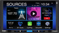 Input and Bluetooth | Receiver Multimedia Jensen CarPlay with Wired 7” Android SiriusXM-Ready Charging Wireless Auto l l Built-in l Wireless with CAR710W USB Mechless and Wired Apple