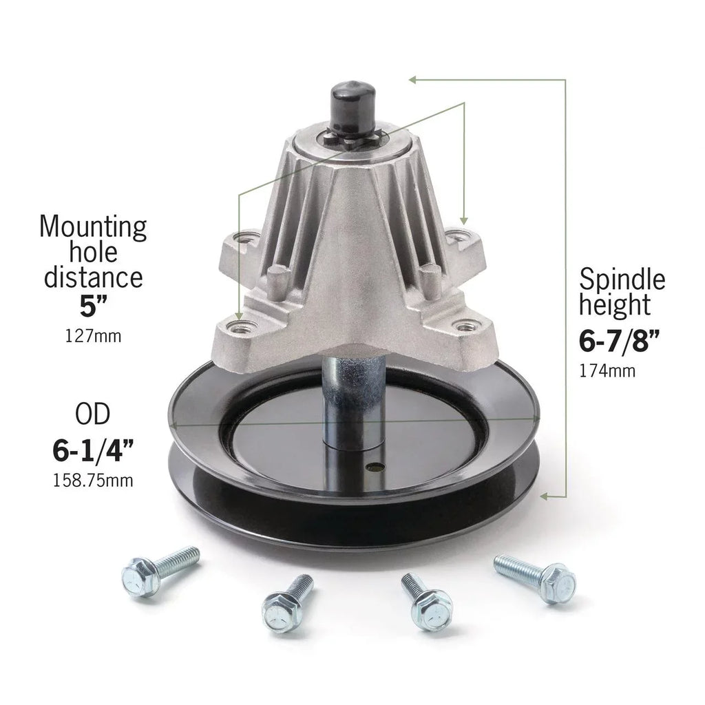 with Cub Assembly, Compatible Fits Products, MTD, 918-04822, Mini inch 42 Riders, Troy-Bilt, 918-04822A, Spindle inch 618-04889, 618-04822, Replaces 30 Mower Cadet, 618-04822A, and Terre Lawn 918-0482