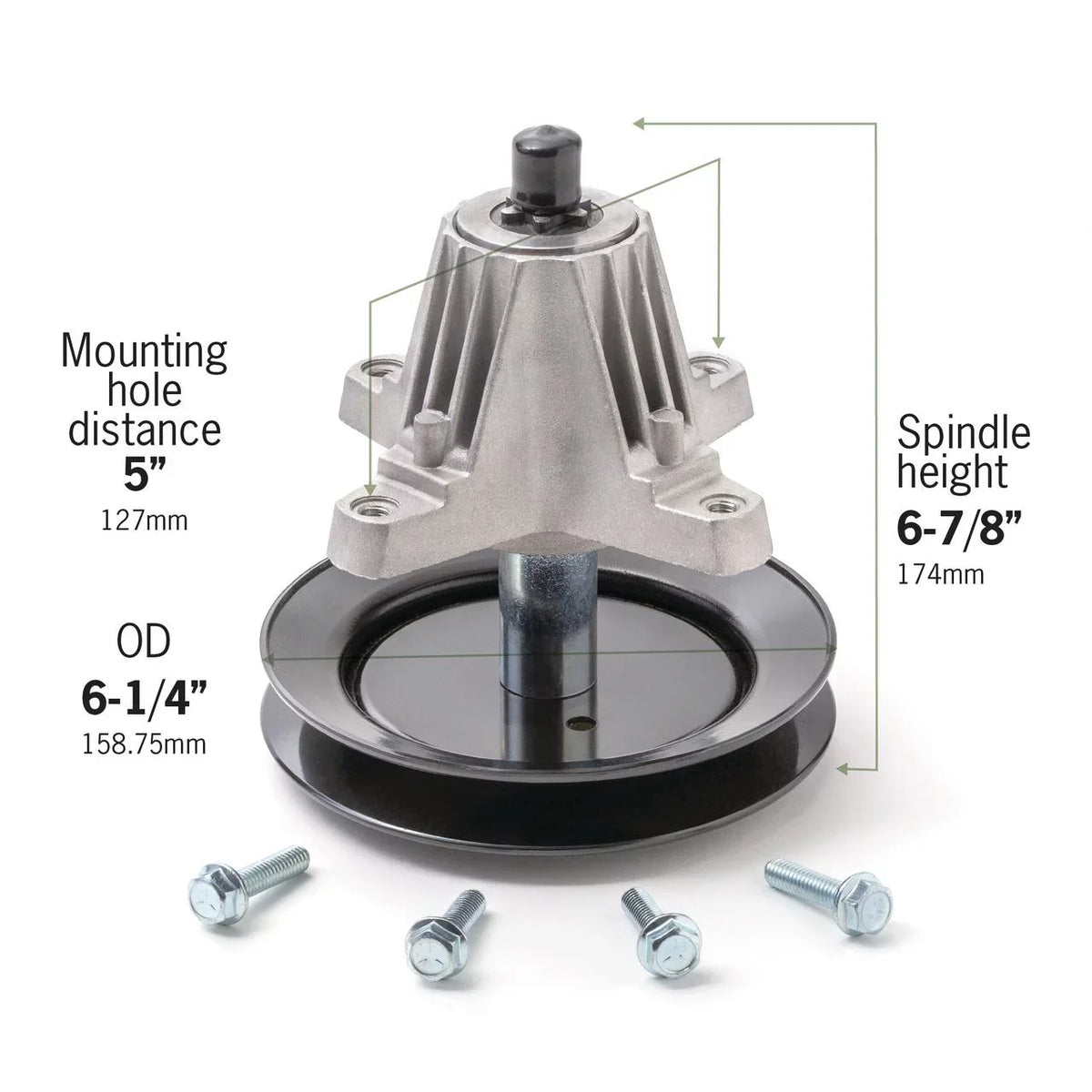 with Cub Assembly, Compatible Fits Products, MTD, 918-04822, Mini inch 42 Riders, Troy-Bilt, 918-04822A, Spindle inch 618-04889, 618-04822, Replaces 30 Mower Cadet, 618-04822A, and Terre Lawn 918-0482