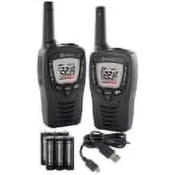 Acxt345 Walkie Talkie Pack 23-mile 2-way Radio - Cobra 2 With - Black