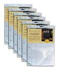 '- Binder CDs, Video Sheets Games Pack - Binder for Acid-Free - Storage Sheets Blu-Rays Holds Insert 6 CD/DVD 48 - Organizer DVDs, Bellagio-Italia & Sheets