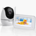 Vision,Tem-Sensor, Auto Camera Talk, 1080P Febfoxs Wifi Baby with & Night Audio, Monitor Screen Pan&Tilt&Zoom, Two-Way No LCD 4.3"