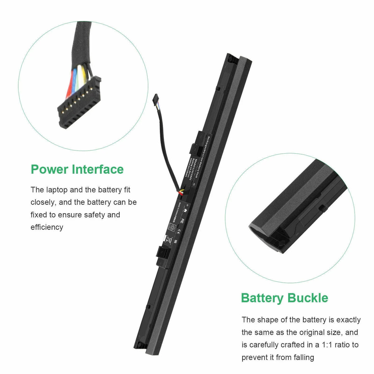 for Battery Ideapad V110-15IAP L15C3A01 110 V110-15ISK 110-15ISK Lenovo Laptop
