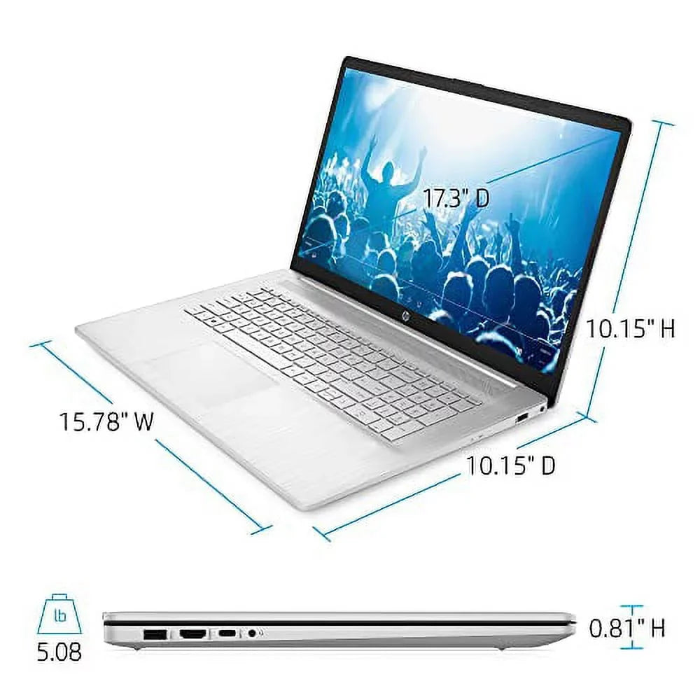 Laptop i5-1135G7 Performance 2022, DDR4, 12GB Keyboard, Business 11, USB 17.3" FHD Windows Graphics, HP Intel USB-C, 256GB Xe 32GB SSD, 4-Core, COU IPS, Backlit Fullsize High Iris