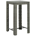 Gray Table Bar Garden Andoer Poly 23.8"x23.8"x43.5" Rattan