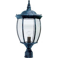 Lighting Aluminum - x in. Powder 11.13 23.38 Cast Dabmar Fixture Coated Light x Top Post - Verde Green 11.13