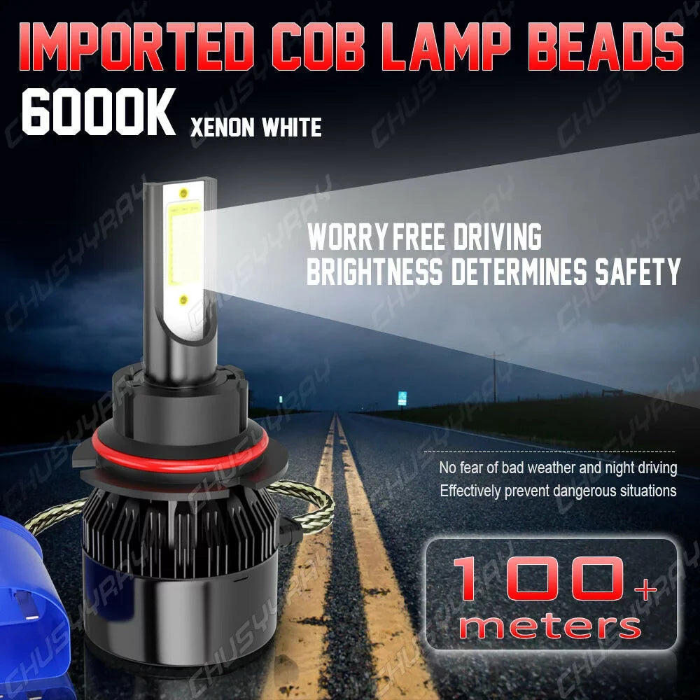 Light 2018 Nissan 4Pc Headlight LED Bulbs Fog + For 2005-2017 - Frontier Hi-Low