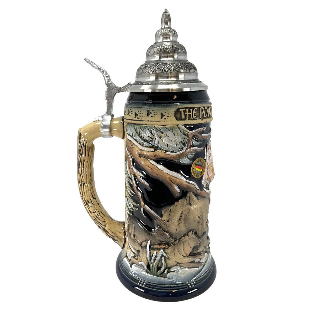 Liter Trading .75 the Power Wolf Pack of Beer Peak German Pinnacle Wolves the Snow Stein in