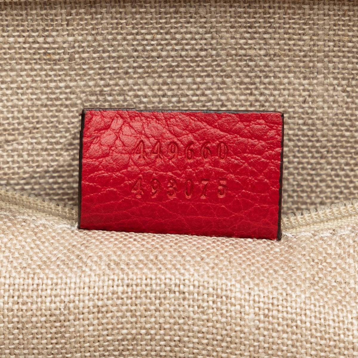 Pre-Owned Charm Unisex Calf Authenticated Gucci Red Dome (Good) Convertible Leather Satchel GG