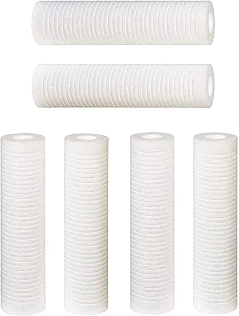 FPMBG-5-975) Replace WHCF-GD05, (Compatible Melt pk Cartridges 10"x2.5" 6 Blown 5 Watts Whirlpool AP110, Grooved Aqua-Pure Filters Sediment Micron