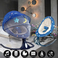 Infant Music and - Swing Outdoor, Seat Swings Portable Control 3 Baby Bluetooth for Indoor with Positions, Speaker Remote Blue 4 Speeds Baby and for Swing Infants, with