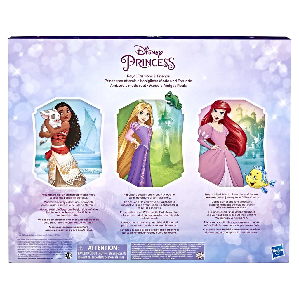 Moana, Disney Royal Ariel, 4+ Fashions and Friends and Rapunzel, Princess inch Doll, 12 Ages Fashion