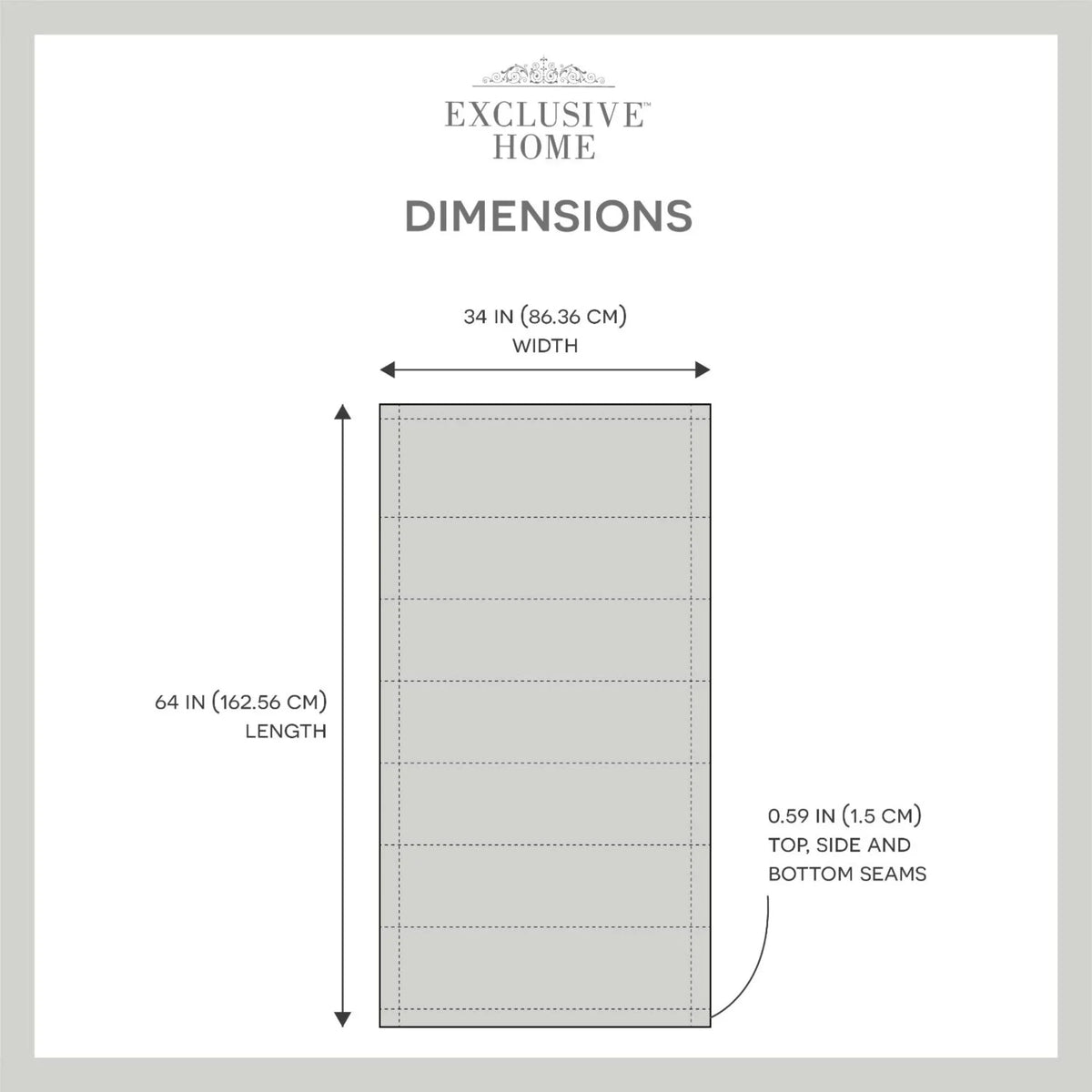 Total Exclusive 34"x64", Dark Grey Blackout Roman Esme Home Shade,