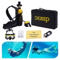 32.8ft Reusable Kit 1L Mini Scuba Portable Scuba Deepest Tank Underwater Gear Diving