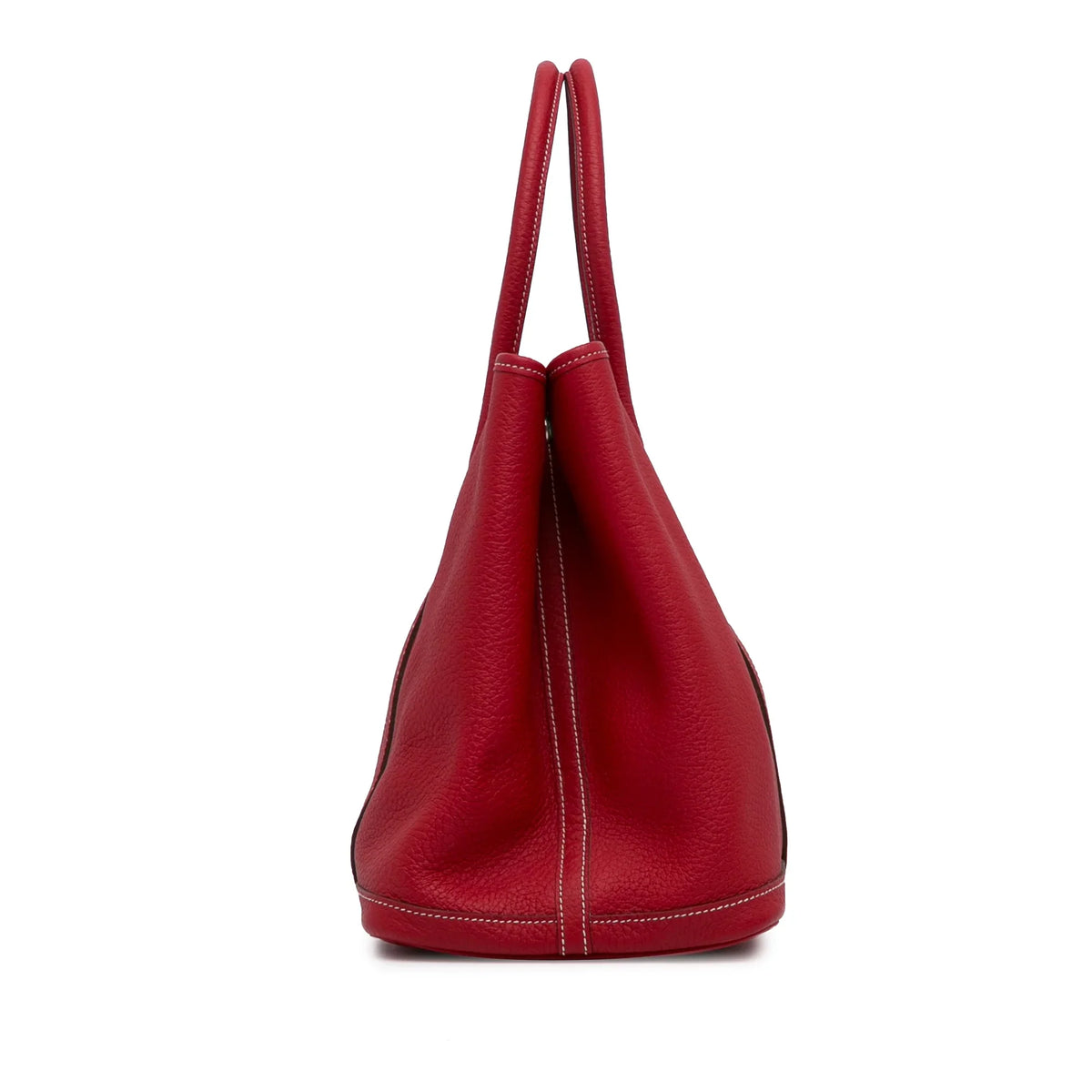 Leather Negonda Unisex Authenticated Garden Hermès Party Red (Good) Calf Pre-Owned Bag 36 Tote