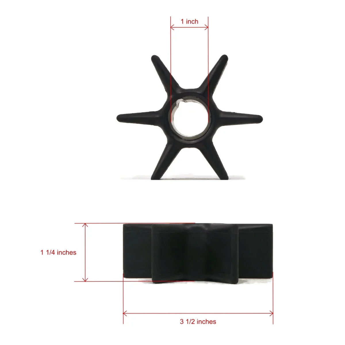 Impeller HP Mercury Water | 0G760300-0T999999, Shop The Pump for 75 ROP 1B000000 Kit & Boat Up