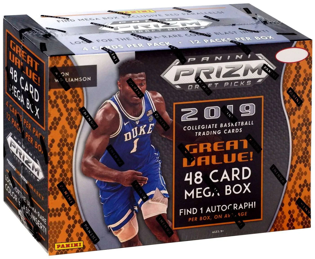 Panini NBA Prizm Draft Basketball (12 MEGA Trading Picks 2019 Box Card Packs)