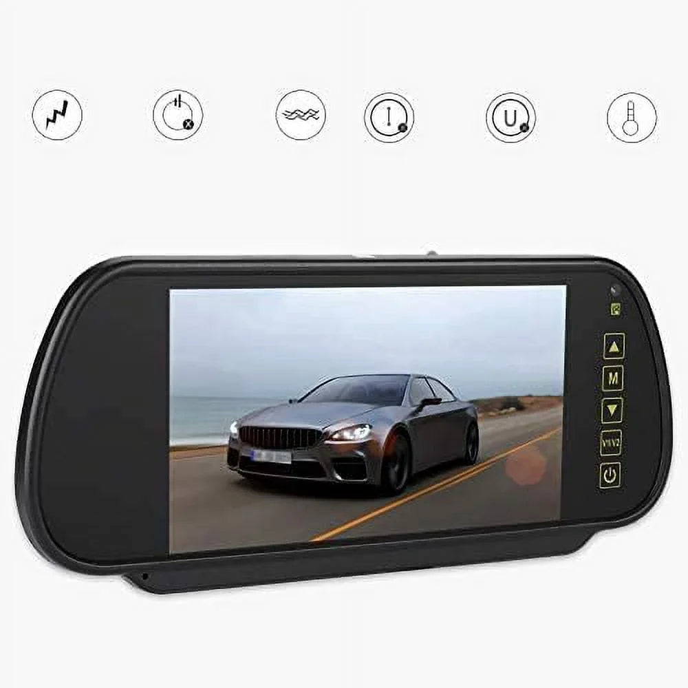 Bileeko 7 Inch Screen LCD View Rear for Vehicle Car Mirror Monitor Parking