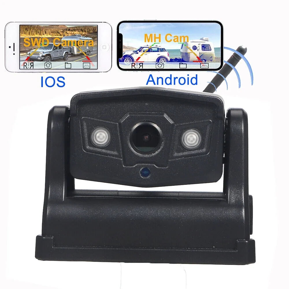 Front/Rear WiFi 9600mAh with Battery View, for Equipped Magnetic Camera, JLLOM Backup Wireless