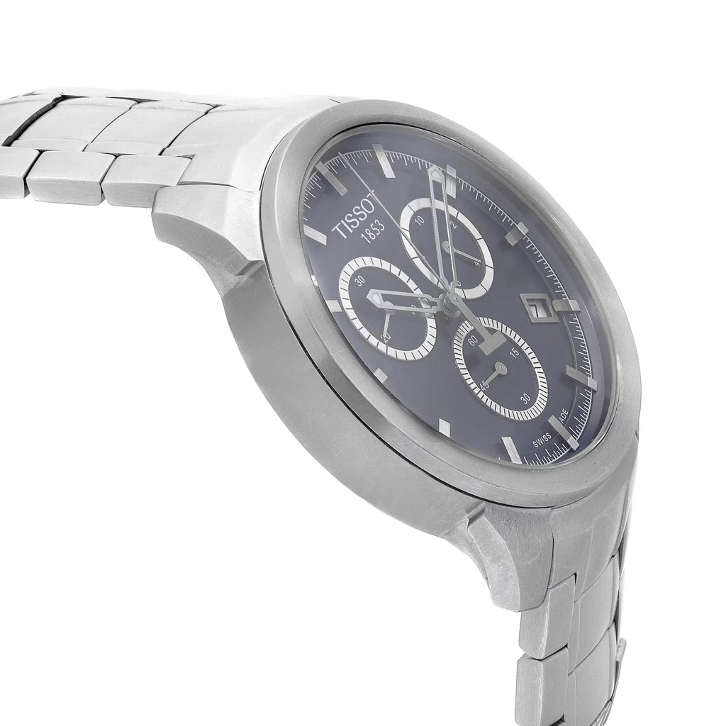 Quartz Tissot Dial T069.417.44.041.00 Mens Watch Titanium T-Sport 43mm Blue