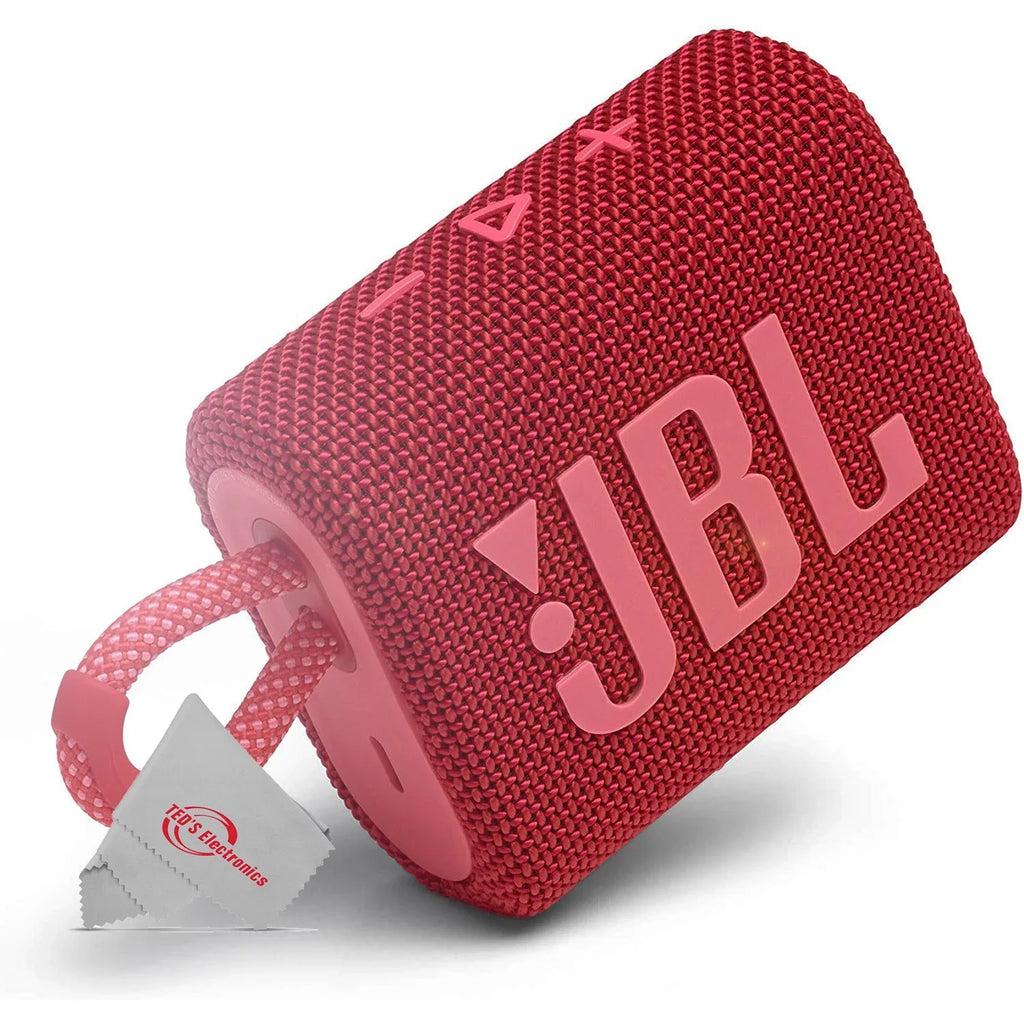 Go Red Bluetooth Portable 3 Speaker JBL Waterproof