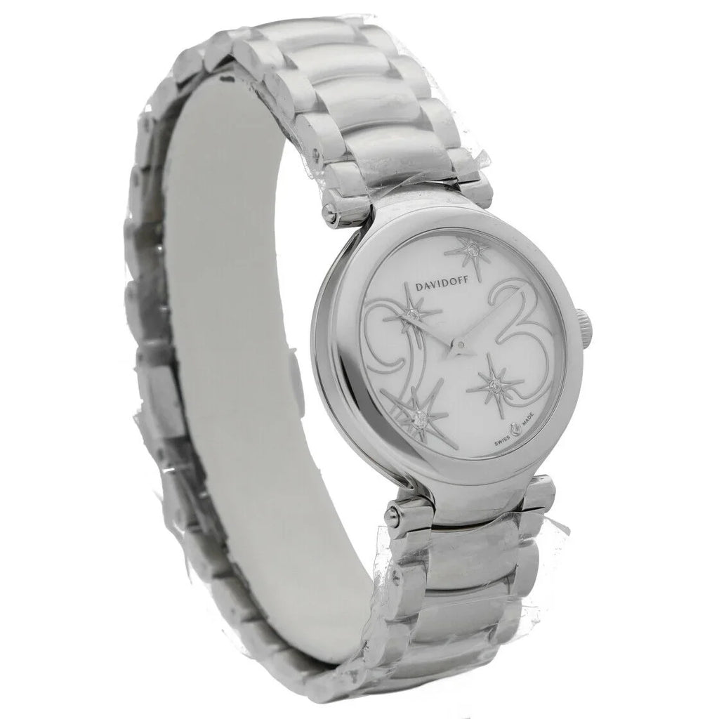 Stainless Quartz Watch Women's Davidoff 30mm of Steel Lady 21156 Pearl Mother