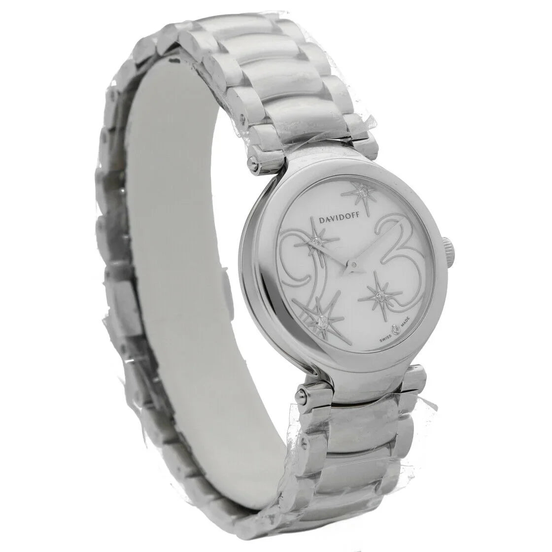 Stainless Quartz Watch Women's Davidoff 30mm of Steel Lady 21156 Pearl Mother