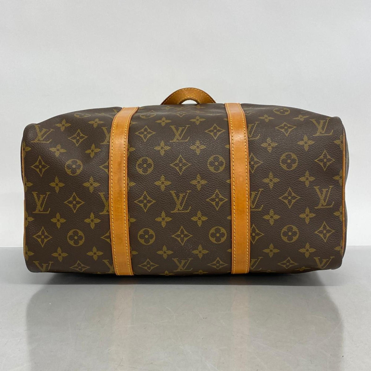 Men's Monogram Saxe Women's Boston Louis Vuitton 35 Bag M41626 Souple (Good) Brown Pre-Owned